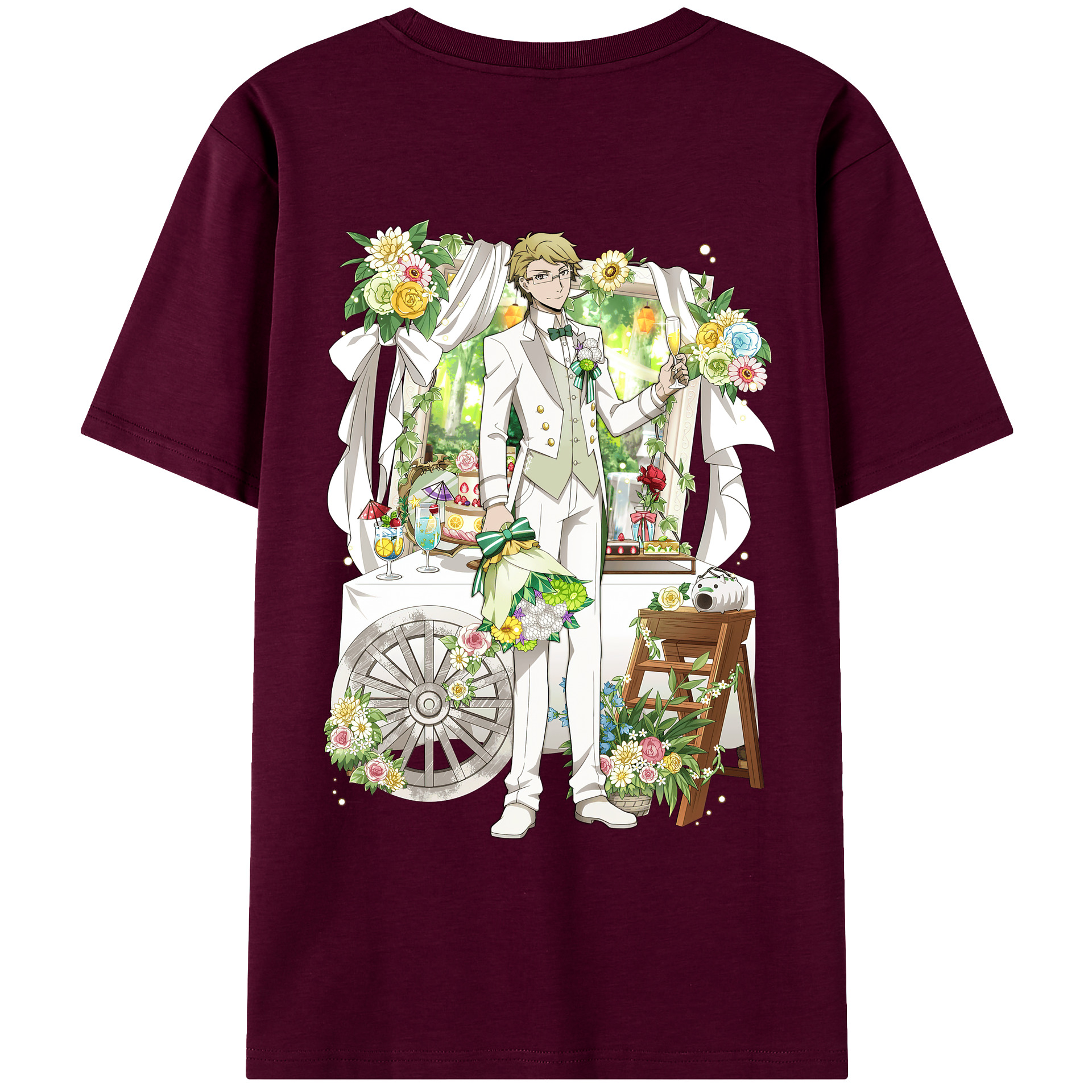 （画像用） 文豪ストレイドッグス Bungo Stray Dogs レディース半袖Tシャツ(バックプリント)
